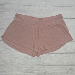 Athleta Women's Well Rested Rib Sleep Shorts Pink Size 1X NWOT